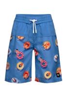 Sunproof Beach Shorts, Papaija Sport Swimshorts Blue Reima