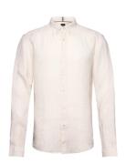 S-Liam-S-Bd-C1-242 Tops Shirts Linen Shirts Cream BOSS