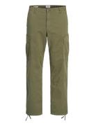 Jpstkarl Jjharlow Cargo Noos Bottoms Trousers Cargo Pants Khaki Green Jack & J S