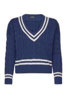 Cable-Knit Cricket Sweater Designers Knitwear Jumpers Blue Lauren Ralph Lauren