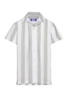 Jprccsummer Stripe Resort Shirt Ss Jnr Tops Shirts Short-sleeved Shirts Multi/patterned Jack & J S