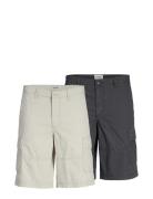 Jpstcole Jjcampaign Short 2Pk Mp Bottoms Shorts Cargo Shorts Grey Jack & J S