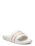 Hilfiger Poolslide With Webbing Shoes Summer Shoes Sandals Pool Sliders White Tommy Hilfiger