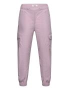 Cargo Trousers Poplin Solid Bottoms Pink Lindex