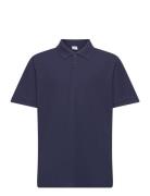 T Shirt Pique Tops T-shirts Polo Shirts Short-sleeved Polo Shirts Navy Lindex