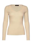 Open V Po.bering Designers Knitwear Jumpers Cream Theory