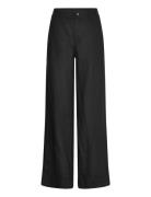 Serena Trousers Bottoms Trousers Linen Trousers Black Twist & Tango