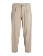 Jpstbill Jjrico Dave Linen Jnr Bottoms Chinos Beige Jack & J S