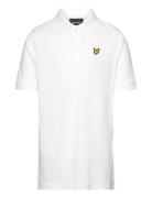 Plain Polo Shirt Tops T-shirts Polo Shirts Short-sleeved Polo Shirts White Lyle & Scott