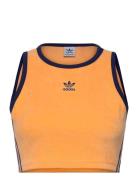 Terry Crop Tank Tops Crop Tops Sleeveless Crop Tops Orange Adidas Originals