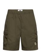 Edd Cargo Shorts Bottoms Shorts Cargo Shorts Khaki Green Double A By Wood Wood