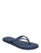 Flip Flops With Braided Strap Shoes Summer Shoes Sandals Flip Flops Blue Rosemunde