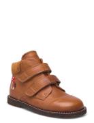 Boots - Flat - With Velcro Boots Støvler Brown ANGULUS