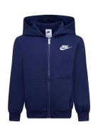 Nike Sportswear Club Full-Zip Hoodie Tops Sweatshirts & Hoodies Hoodies Navy Nike