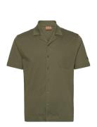 Mmgmarco Cuban Ss Shirt Tops Shirts Short-sleeved Khaki Green Mos Mosh Gallery