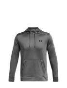 Ua Armour Fleece Hoodie Tops Sweatshirts & Hoodies Hoodies Grey Under Armour