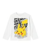 Nkmamas Pokemon Ls Nreg Top Box Noos Sky Tops T-shirts Long-sleeved T-Skjorte White Name It