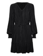 Vmsoma Ls Short Dress Jrs Kort Kjole Black Vero Moda