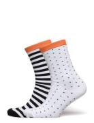 Sock Pair Ana Mix Lingerie Socks Regular Socks White Mads Nørgaard