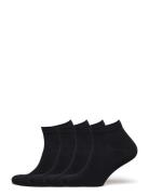 Sock Ankle 4 P Basic Pique Lingerie Socks Footies-ankle Socks Black Lindex