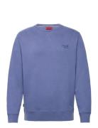 Essential Logo Crew Sweatshirt Tops Sweatshirts & Hoodies Sweatshirts Blue Superdry