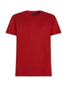 Essential Reg Fit Solid Tee Tops T-Kortærmet Skjorte Red Tommy Hilfiger