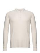 Ls Thermal 3 Bttn Henley Rainy Tops T-Langærmet Skjorte Cream LEVI´S Men