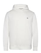 Reg Emb Archive Shield Hoodie Tops Sweatshirts & Hoodies Hoodies White GANT