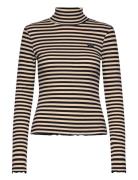 Lachaise Patch Coeur/Gots Tops T-shirts & Tops Long-sleeved Brown Maison Labiche Paris