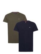 Tjm Xslim 2Pack Jersey Tee Ext Tops T-Kortærmet Skjorte Multi/patterned Tommy Jeans