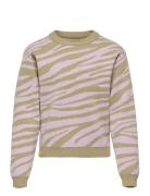 Kogannelina L/S Pullover Knt Tops Knitwear Pullovers Multi/patterned Kids Only