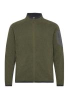 Kamphaug Knitted Jacket Tops Sweatshirts & Hoodies Fleeces & Midlayers Green Bergans