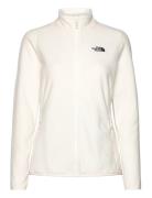 W 100 Glacier Fz - Eu Sport Sweatshirts & Hoodies Fleeces & Midlayers Cream The North Face