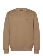 Standard Crew Logo Sweat Tops Sweatshirts & Hoodies Sweatshirts Brown Mads Nørgaard