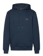 Standard Hoodie Logo Sweat Tops Sweatshirts & Hoodies Hoodies Navy Mads Nørgaard