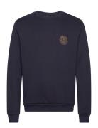 Globe Sweatshirt Tops Sweatshirts & Hoodies Sweatshirts Navy Les Deux