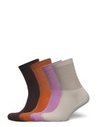 Grady Glitter Sock 4 Pack Lingerie Socks Regular Socks Multi/patterned Becksöndergaard