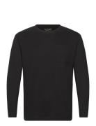 Basic Longsleeve Tops T-Langærmet Skjorte Black Tom Tailor