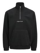 Jorvesterbro Fleece Quarter Zip Noos Tops Sweatshirts & Hoodies Fleeces & Midlayers Black Jack & J S