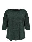 Carmartha 3/4 Top Tops T-shirts & Tops Long-sleeved Green ONLY Carmakoma