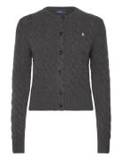 Cable-Knit Wool-Cashmere Cardigan Tops Knitwear Cardigans Grey Polo Ralph Lauren