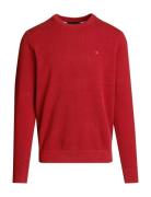 Essential Structure Crew Neck Tops Knitwear Round Necks Red Tommy Hilfiger