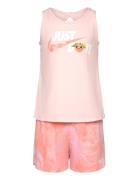 Lil? Fruits Peach Tank & Short Set / Lil? Fruits Peach Tank Sets Sets With Short-sleeved T-shirt Pink Nike