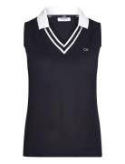 Delaware Sleeveless Polo Tops T-shirts & Tops Polos Navy Calvin Klein Golf