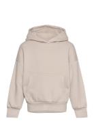 Sweatshirt Hood Solid Basic Tops Sweatshirts & Hoodies Hoodies Beige Lindex