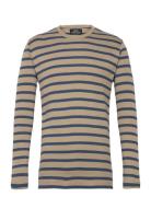 Trio Rib Tobias Tee Ls Tops T-Langærmet Skjorte Multi/patterned Mads Nørgaard