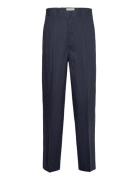 Linen Suit Pants Bottoms Trousers Formal Blue GANT