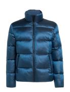 Two T Puffer Jacket Uldfrakke Frakke Blue Calvin Klein Jeans