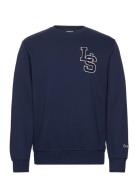 Standard Graphic Crew Ls Lette Tops Knitwear Round Necks Navy LEVI´S Men