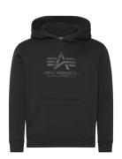 Basic Hoody Carbon Tops Sweatshirts & Hoodies Hoodies Black Alpha Industries